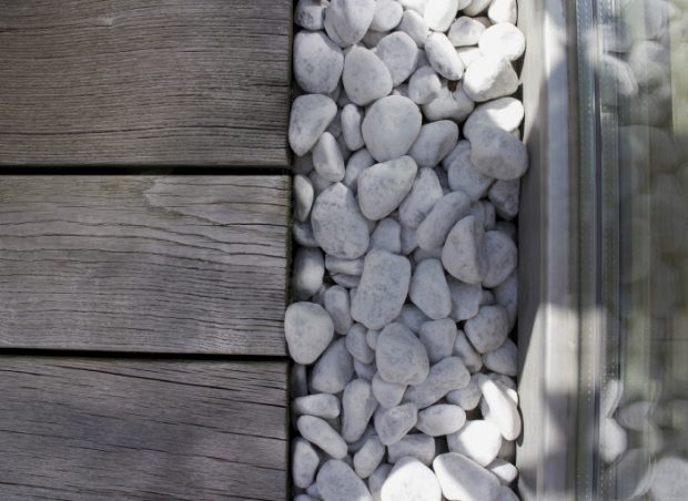 Atriumhaus Dielen Terrassen-Dielenboden in Thermoesche