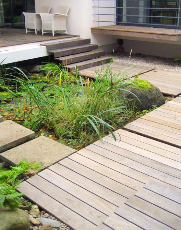 Terrassenboden mit Holzdielen – WALLI Wohnraum Garten, Wien/NÖ