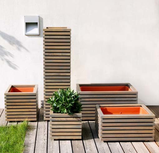 Pflanzkasten Tavola – schickes Design, nachhaltig und ökologisch aus Holz (Akazie / Robinie)