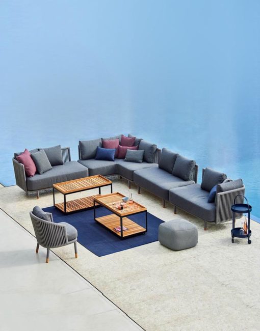 Moments – exklusives Outdoor Modul Sofa von Cane-line bei WALLI Wohnraum Garten