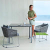 Moments Dining Chair – exklusiver Terrassen-Stuhl für die Essgruppe von Cane-line