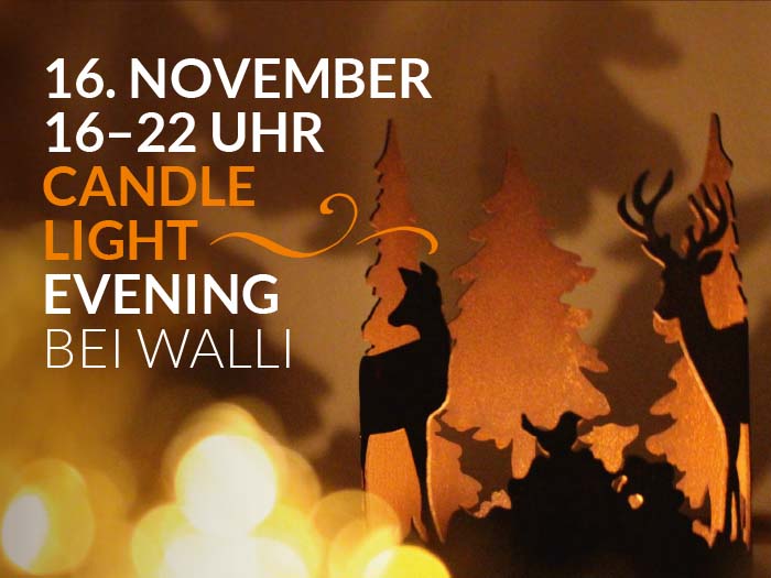 Candlelight Evening | WALLI Wohnraum Garten Schauräume