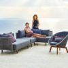Moments 2-Sitzer Modulsofa, rechts, inkl. Grey Kissensatz