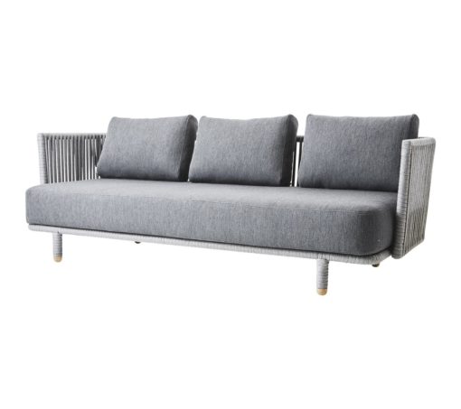 Moments 3-Sitzer Sofa, inkl. Grey Kissensatz