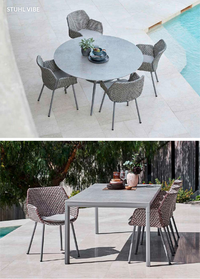 Stuhl Vibe Cane-line bei WALLI Gartenmöbel