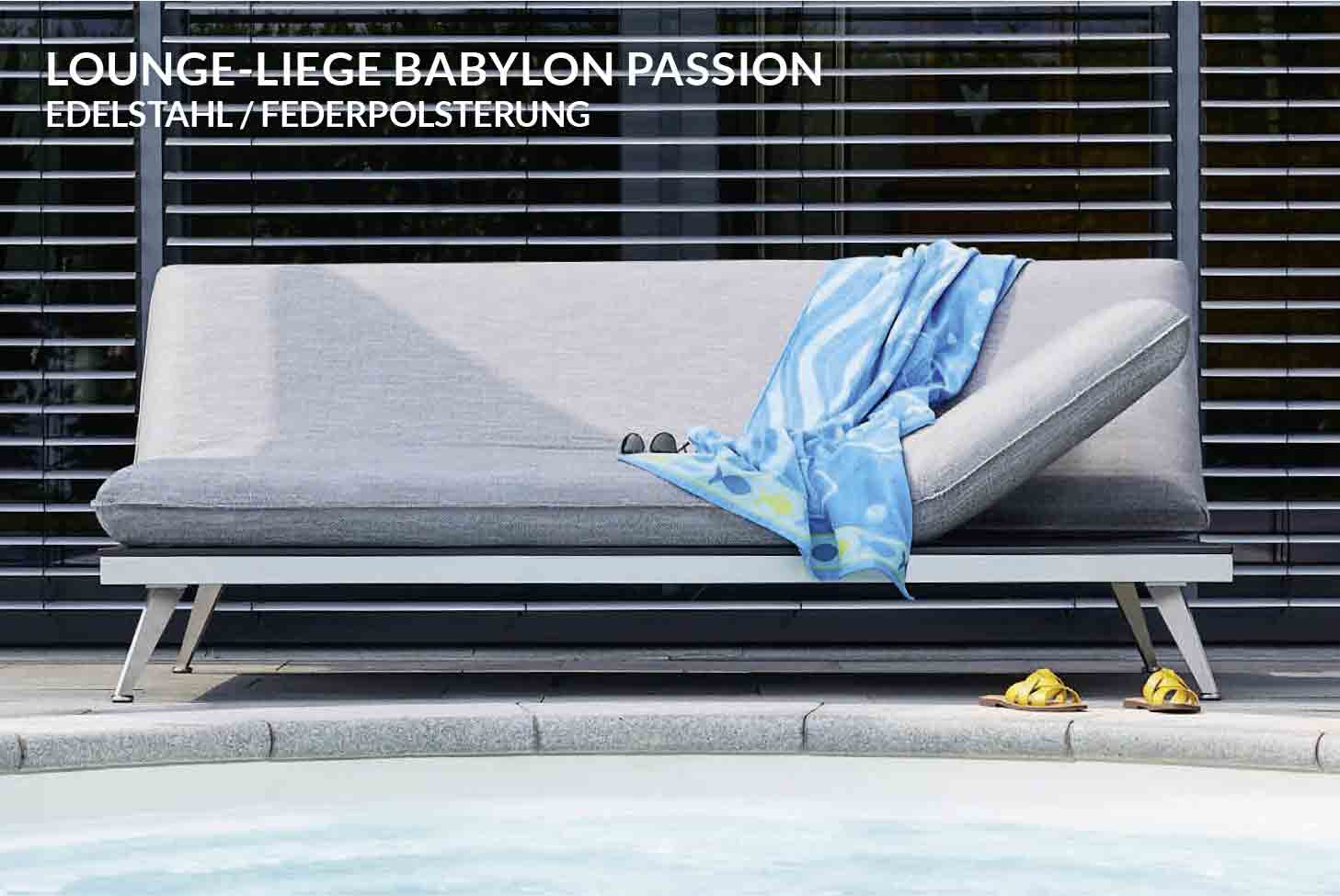 BEYOND Babylon Passion – wandelbare Lounge-Liege