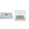 somb sockel betonplatten mit abdeckung alu eloxiert