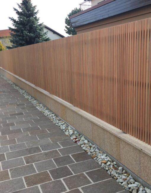 leistenzaun patina vorne